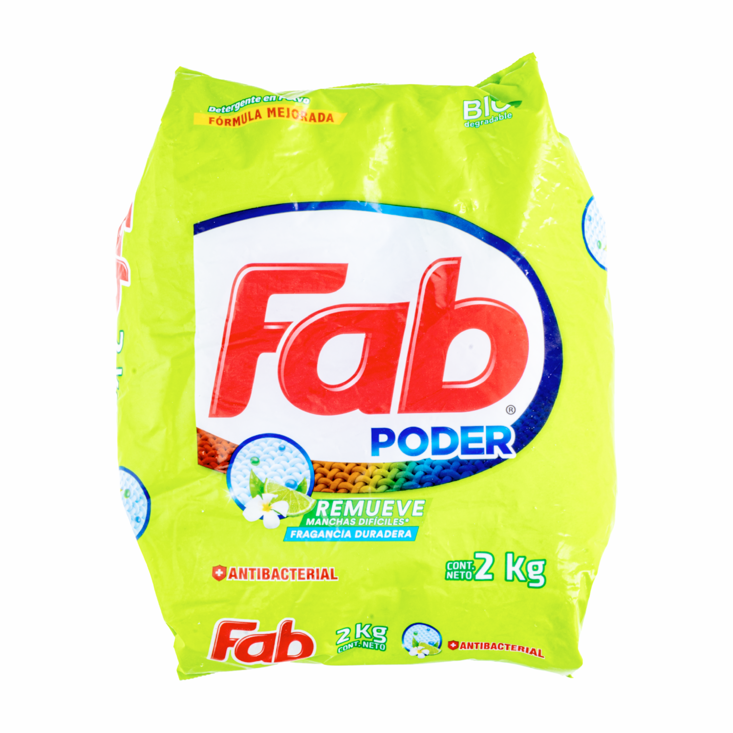 Detergente En Polvo Medio Limón FAB 2000 G