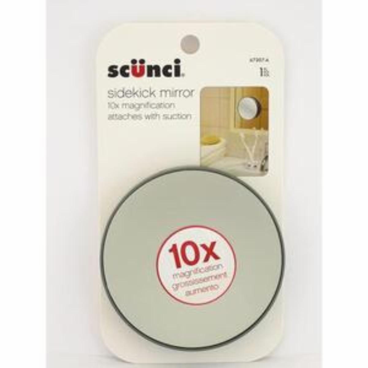 Espejo Cosmético Circular Doble Cara CONAIR Con Base De Apoyo, Aumento De Hasta 10X De Zoom