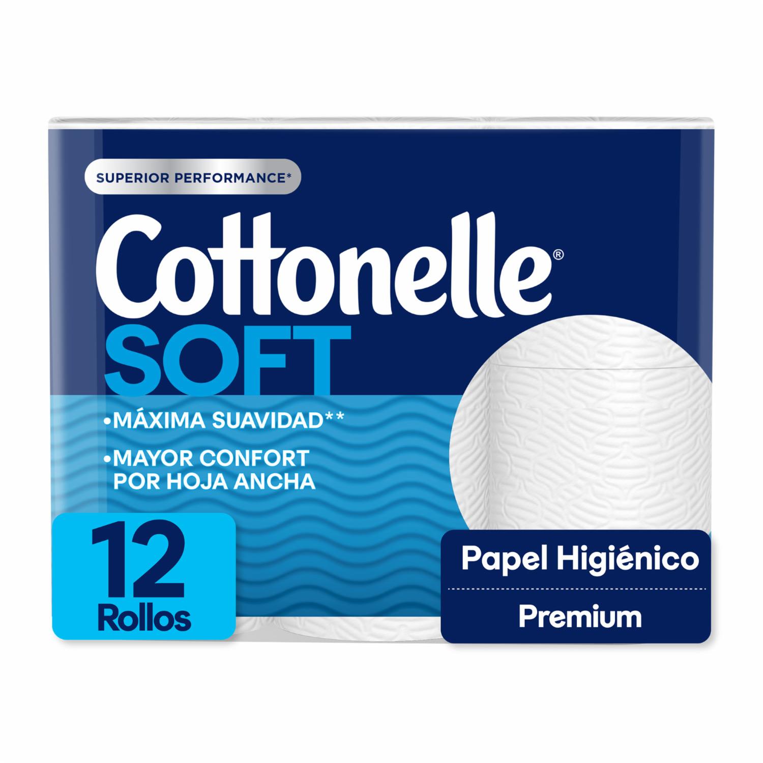 Papel Higiénico Soft Con Extracto De Karité COTONELLE 12 Rollos