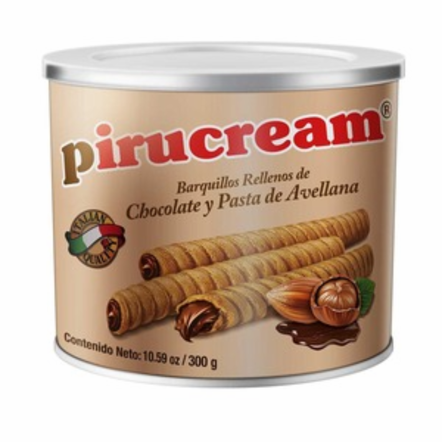 Barquillos Con Chocolate PIRUCREAM 300 G