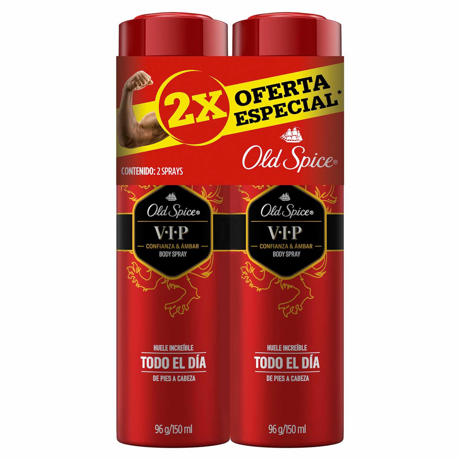 Body Spray VIP ORAL-B 2 X 96 G
