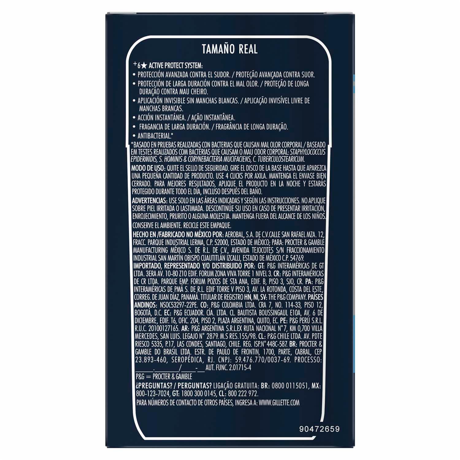 Desodorante En Gel Specialized Pro Cool Wave GILLETTE 45 G