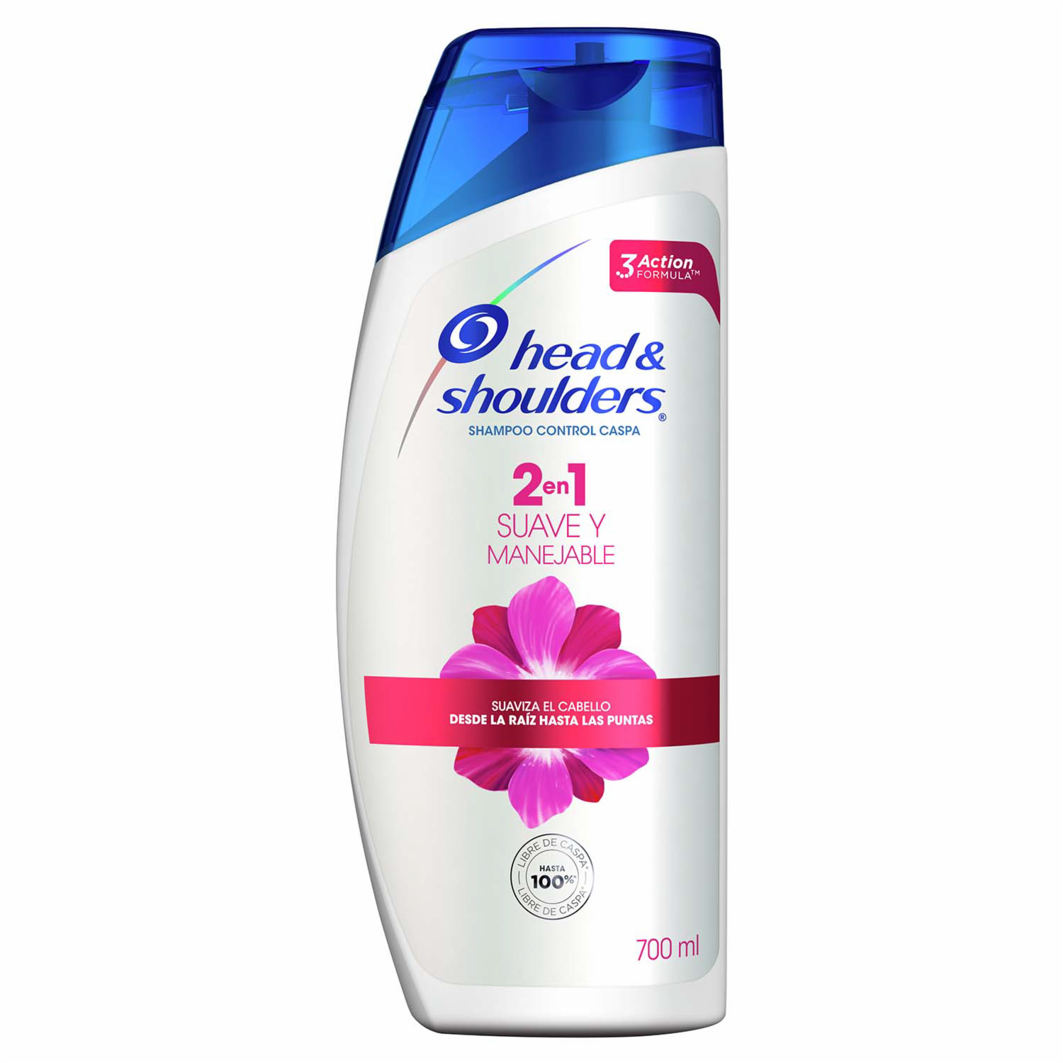 Shampoo De Cabello 2 En 1 Suave Y Manejable HEAD & SHOULDERS 700 Ml