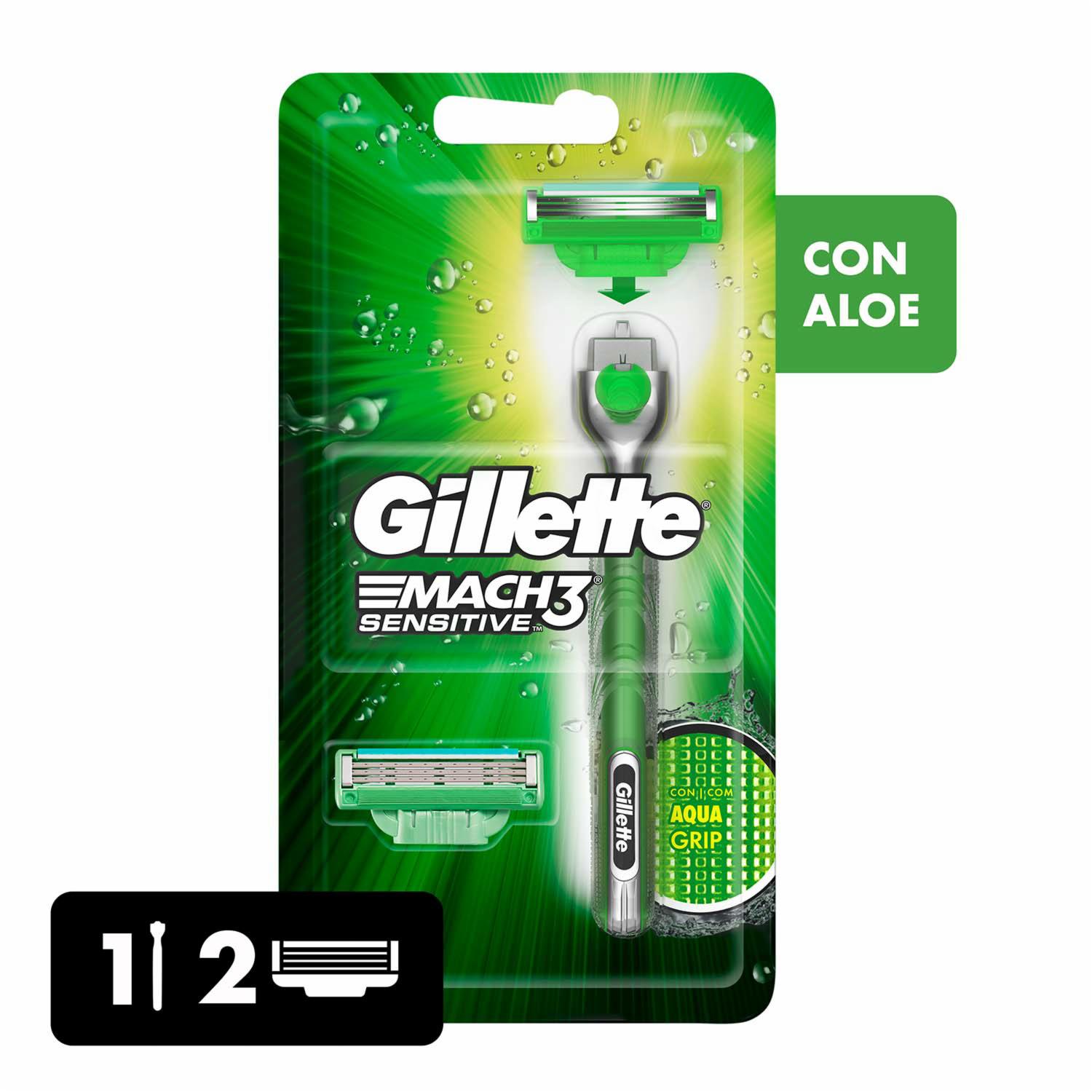 Afeitadora Hombre Mach 3 Sensitive GILLETTE 1 + Repuesto