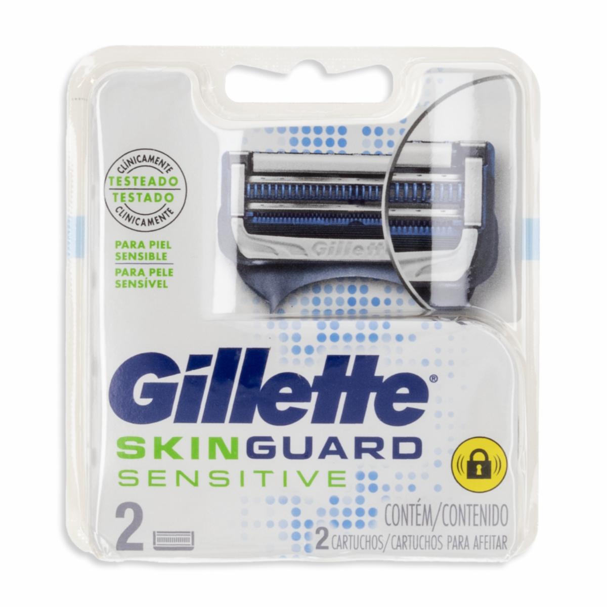Repuestos De Afeitadora Skinguard Sensitive GILLETTE X 2 Uds