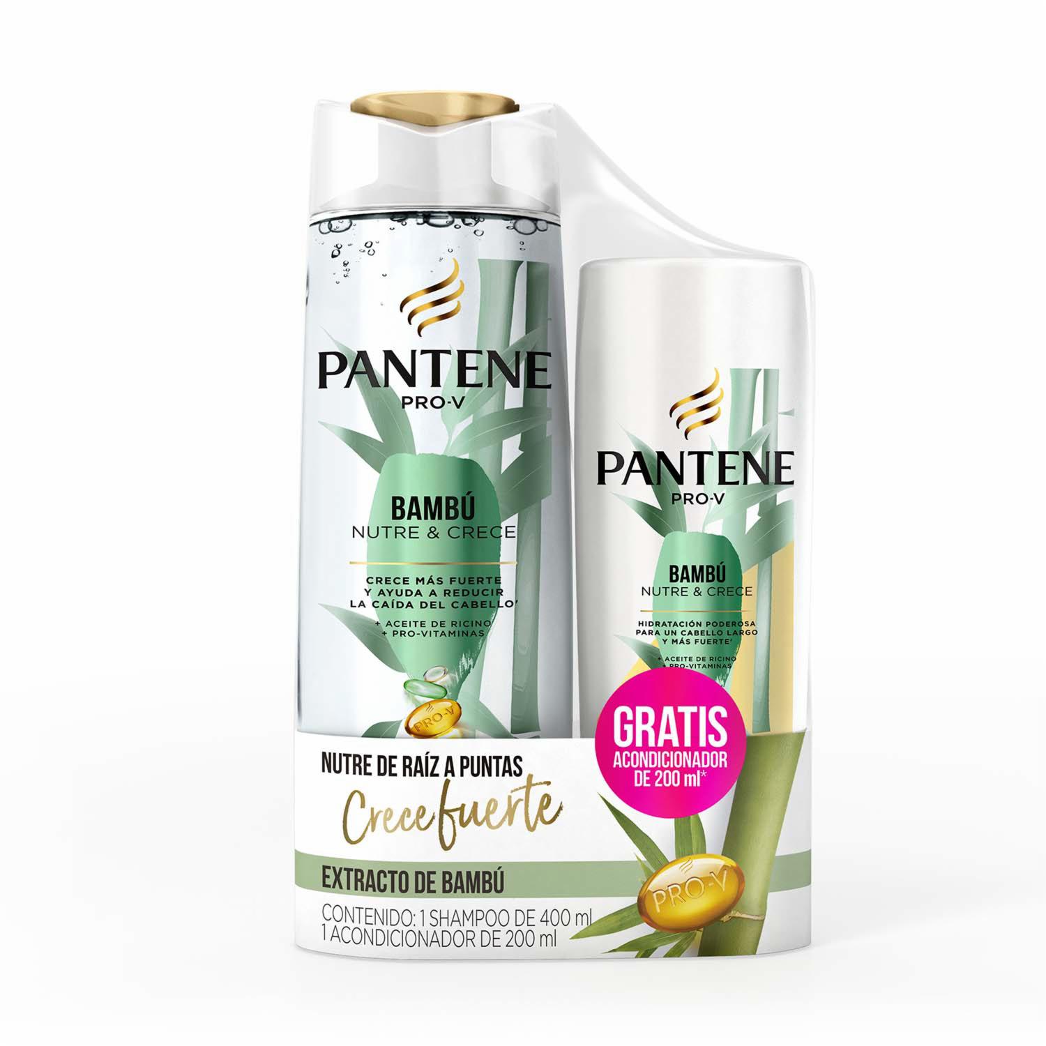 Shampoo Y Acondicionador Con Bambú PANTENE 2 X 600 Ml