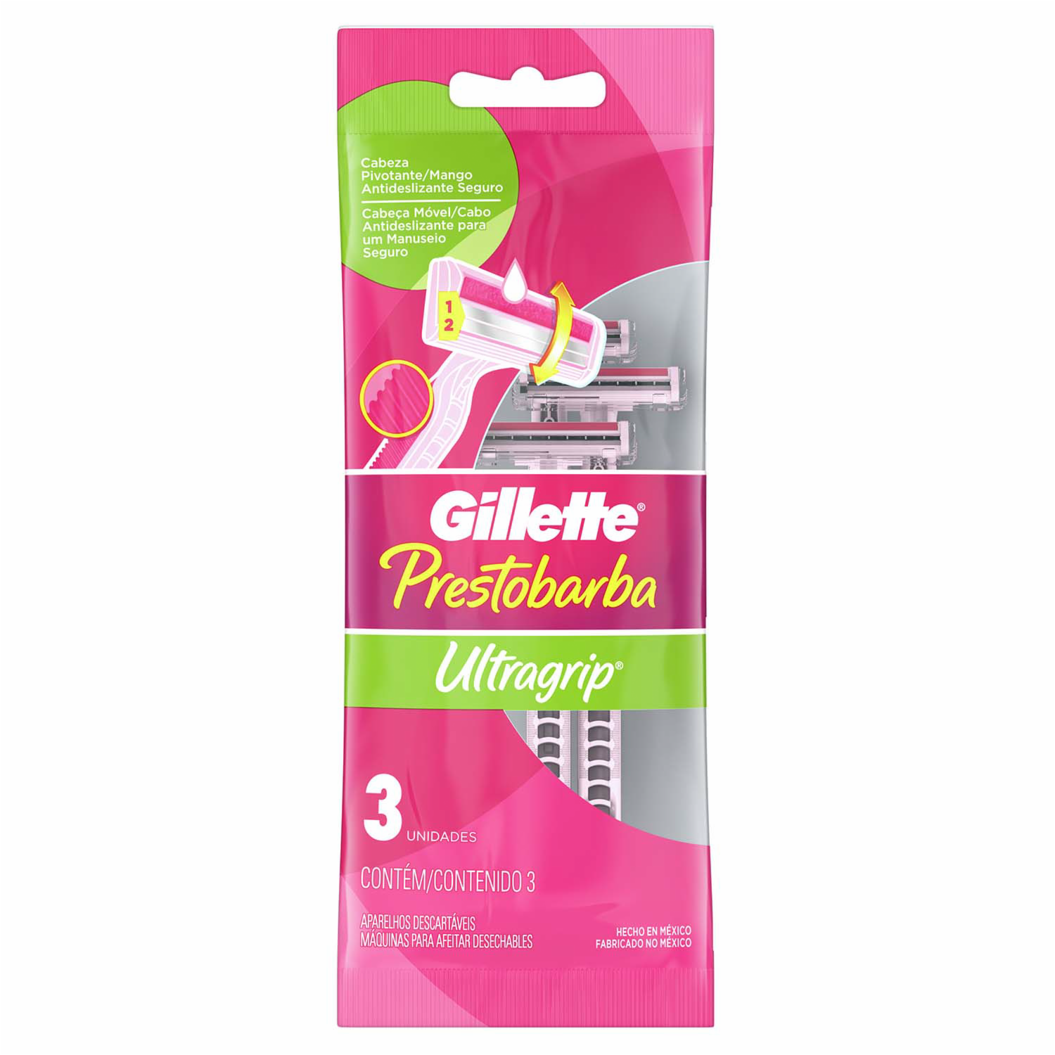 Razuradora Desechable Para Dama Prestobarba Ug GILLETTE X3 Uds