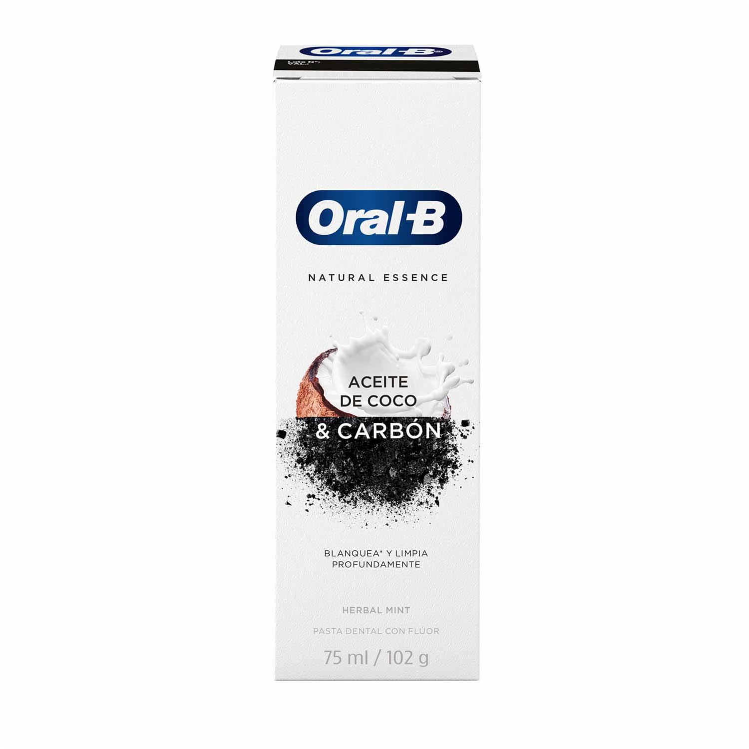 Pasta Dental Aceite De Coco Y Carbón ORAL-B 75 Ml