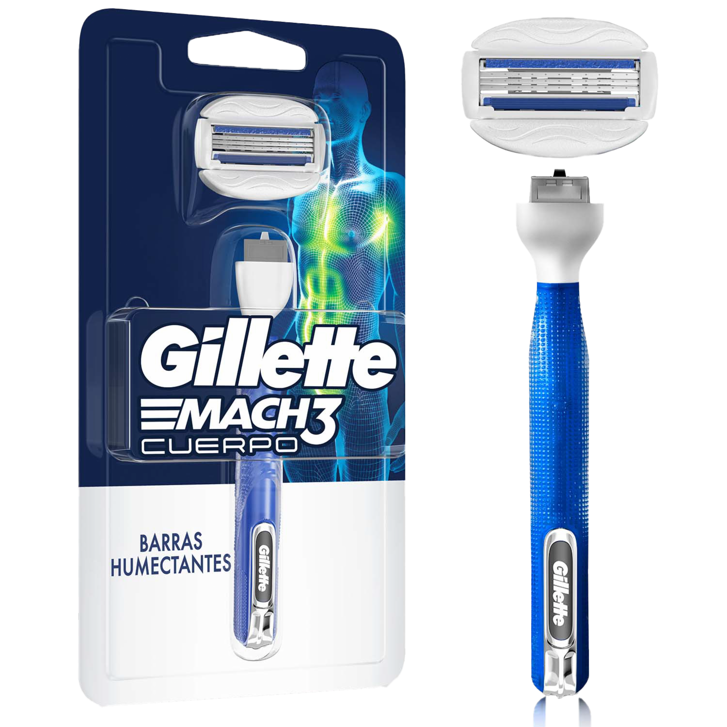 Afeitadora Hombre Para El Cuerpo Mach 3 GILLETTE Unidad