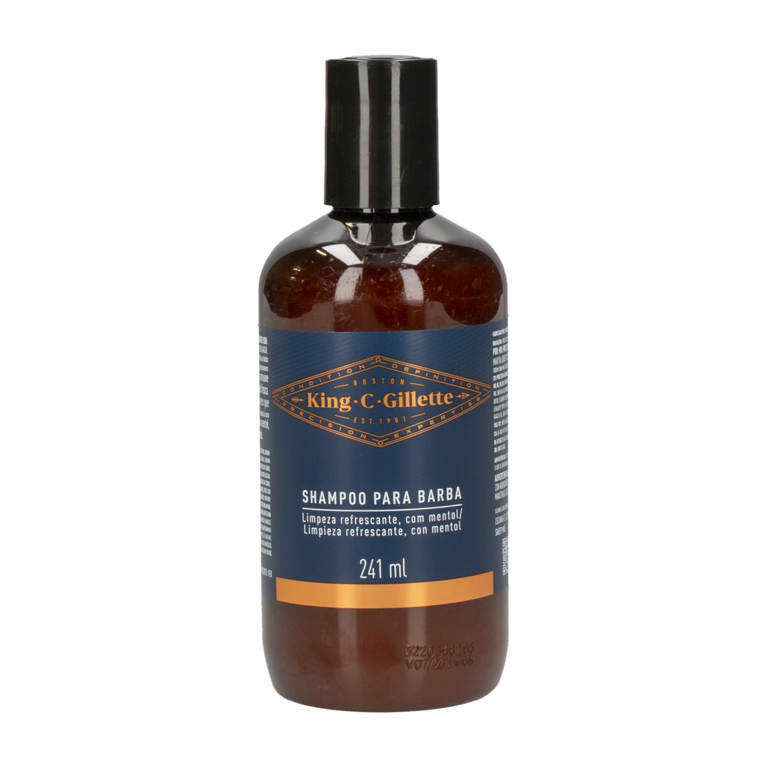 Shampoo Para Barba Limpieza Refrescante Con Mentol KING C GILLETTE 241 Ml