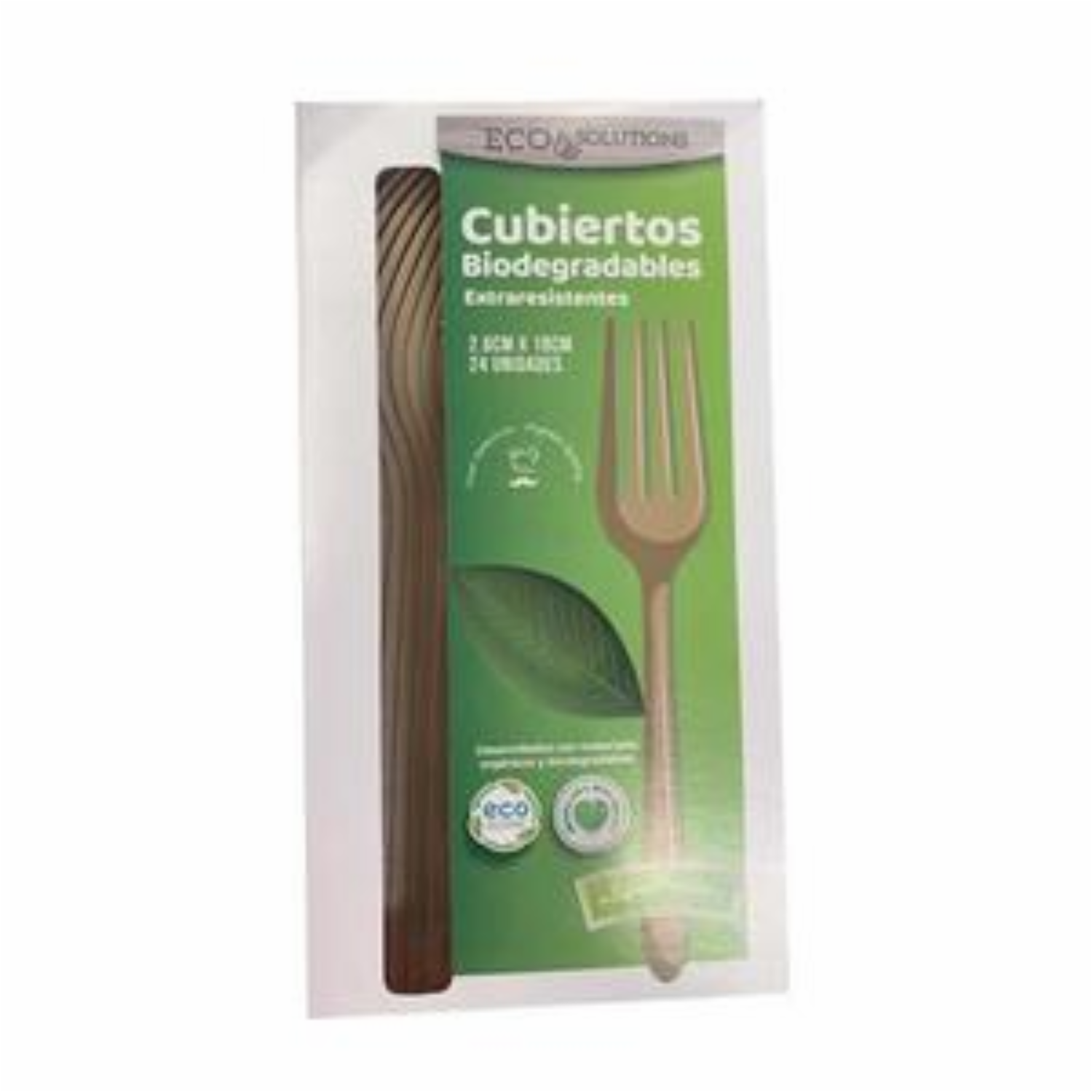 Tenedor Desechable Biodegradable BIOFASE 24 Unidades