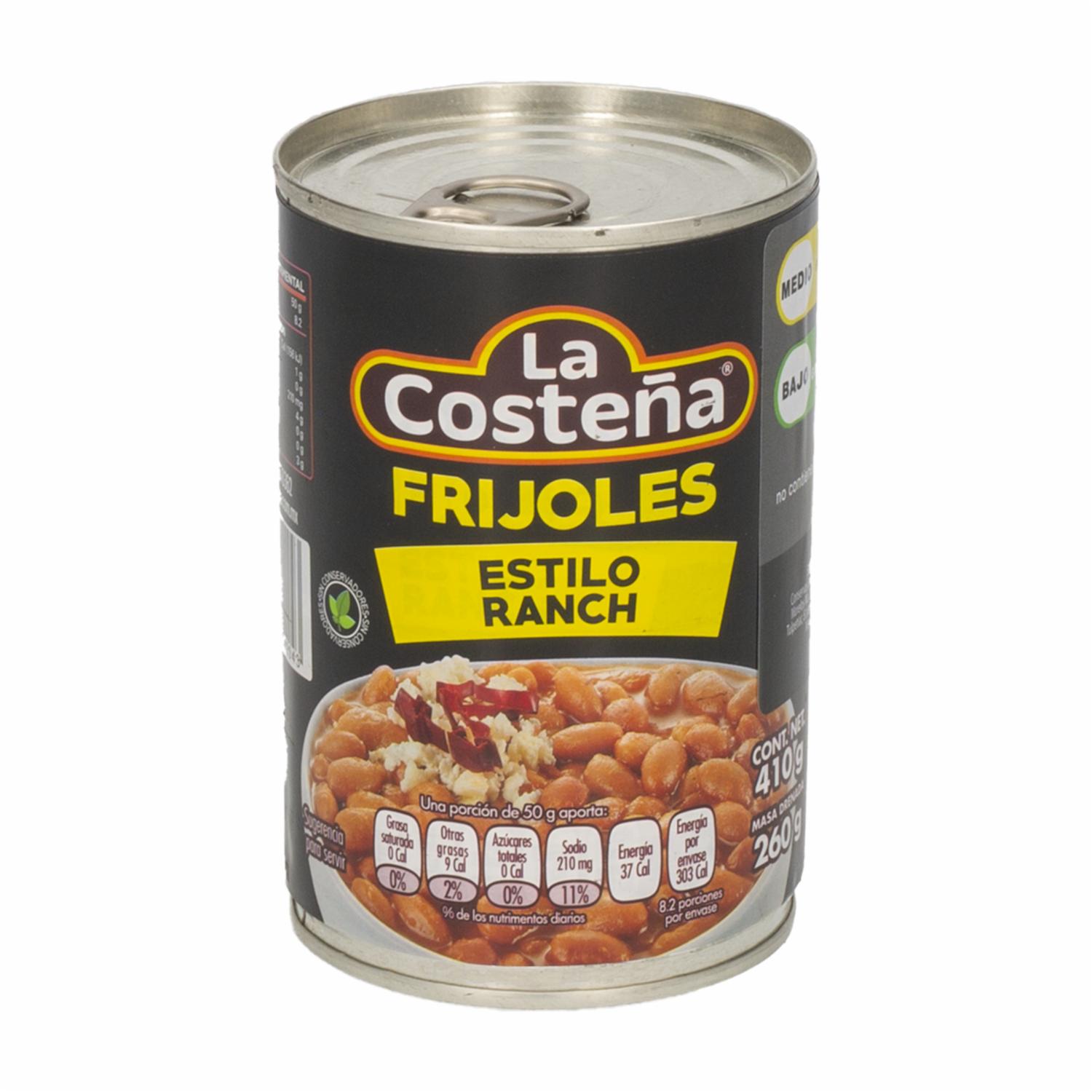 Frijoles Estilo Ranch LA COSTEÑA 410 G