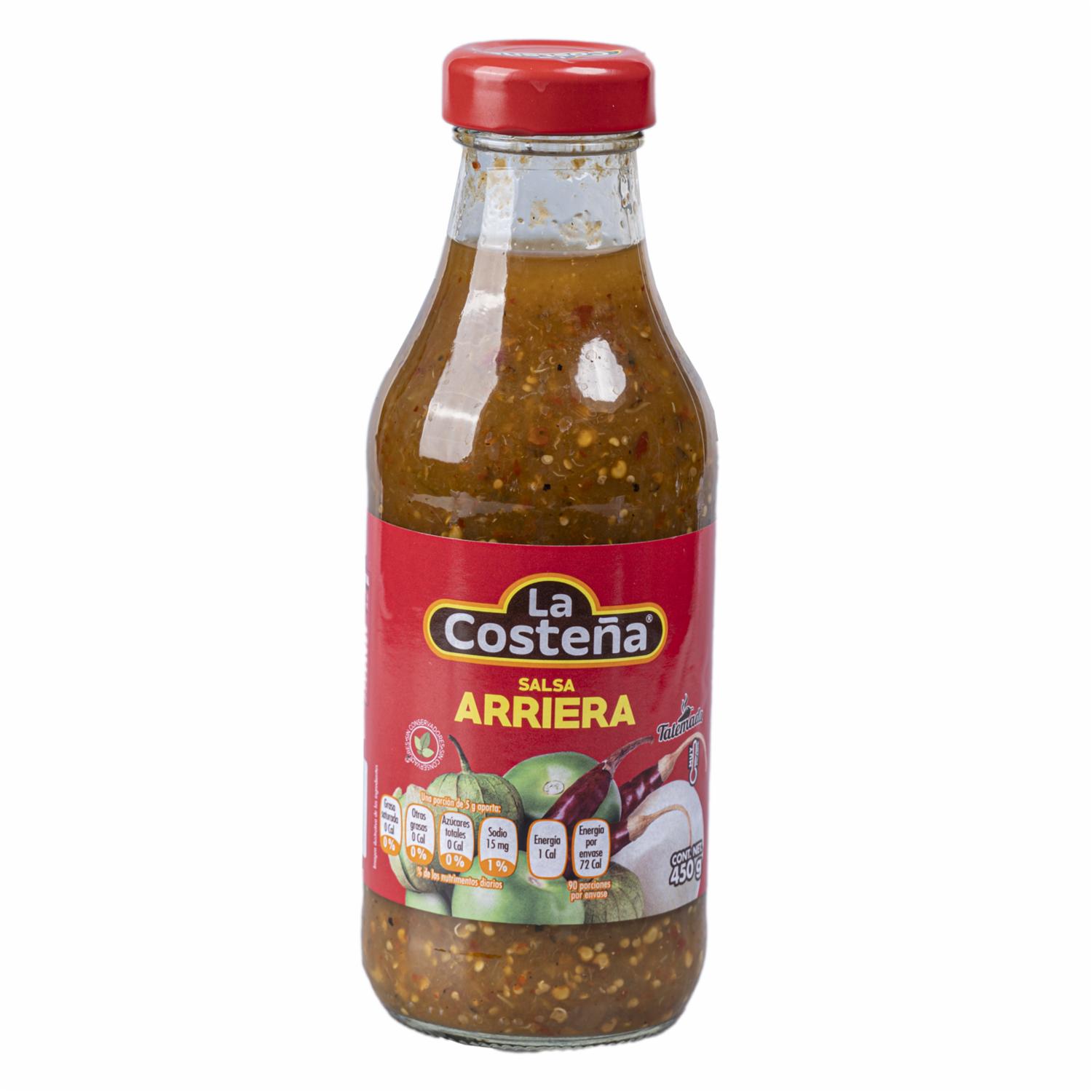 Salsa Picante Arriera Tatemada LA COSTEÑA 450 G