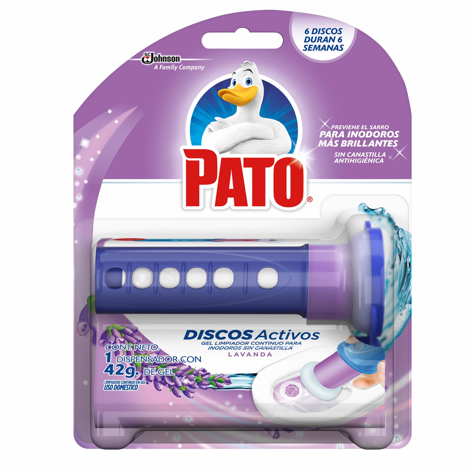 Discos Para Inodoro Lavanda PATO 38 G