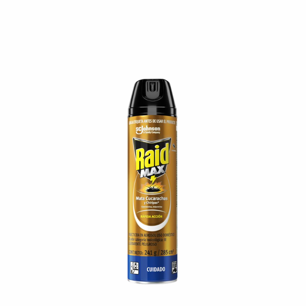 Insecticida En Aerosol Max RAID 285 Ml
