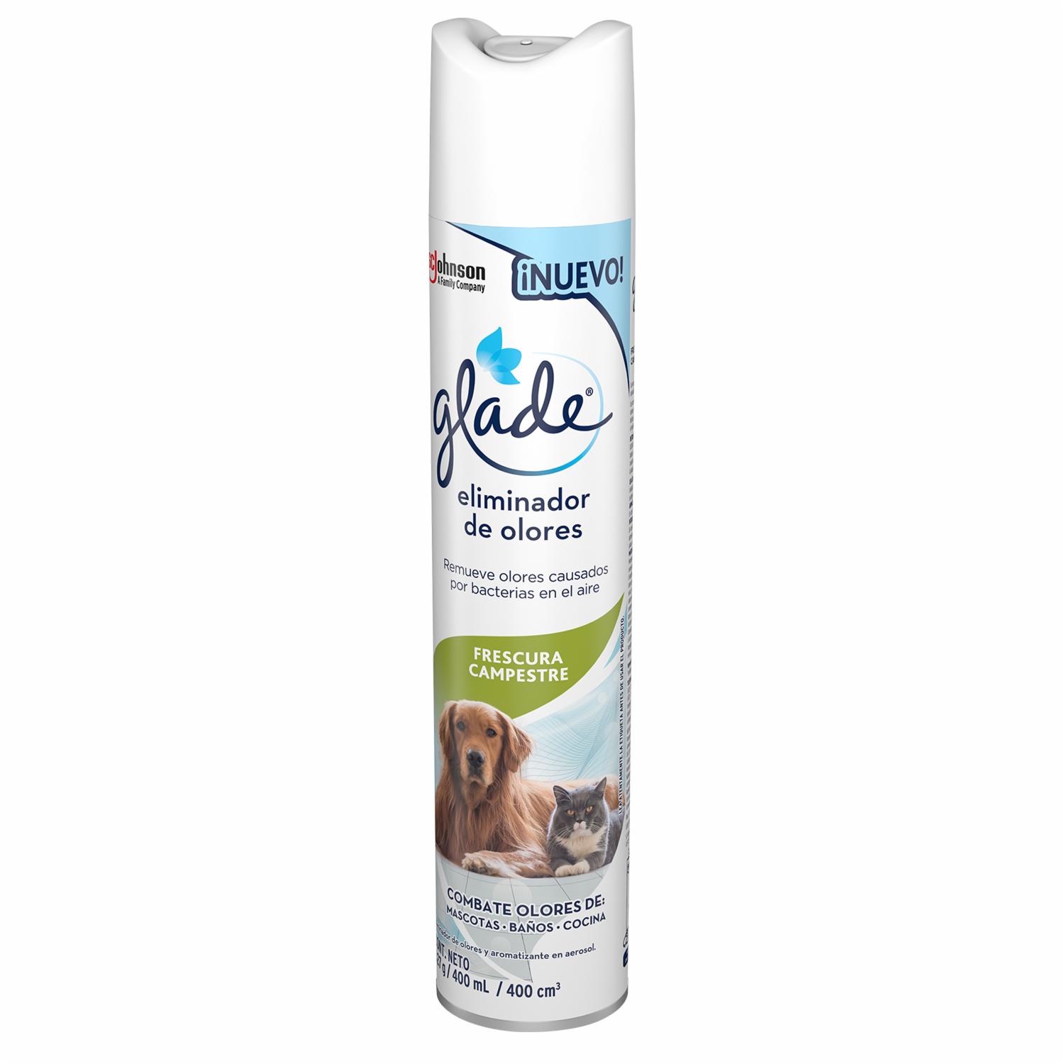 Ambientador Eliminador De Olores Frescura Campestre GLADE 400 Ml
