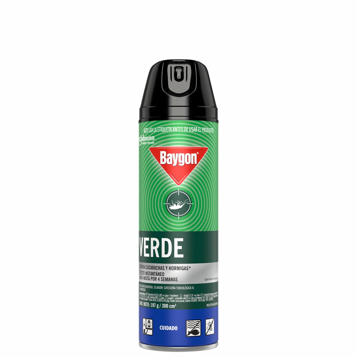 Insecticida Verde Rastreros BAYGON 300 Ml