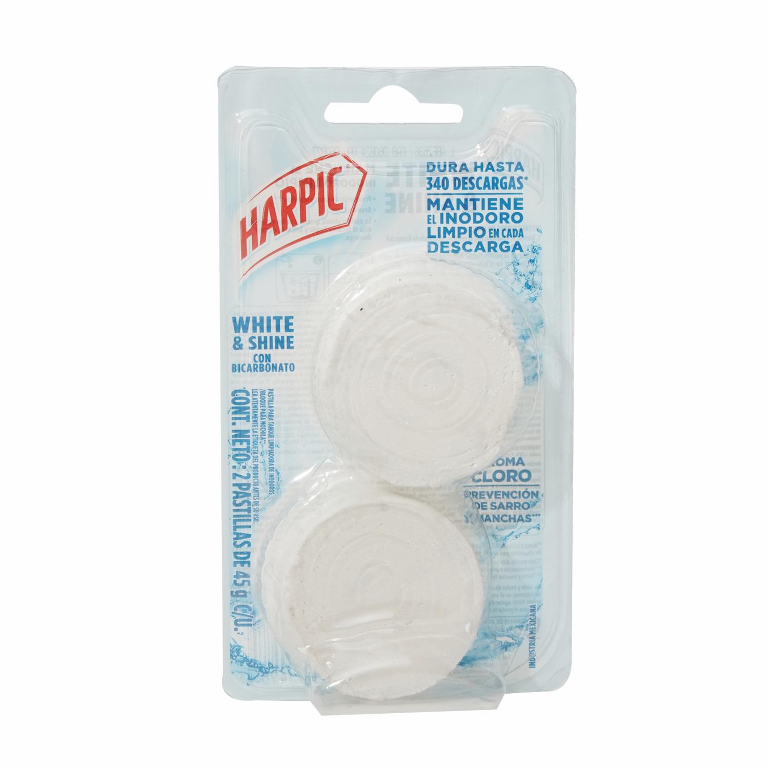 Pastilla Para Tanque Blancas HARPIC 45 G