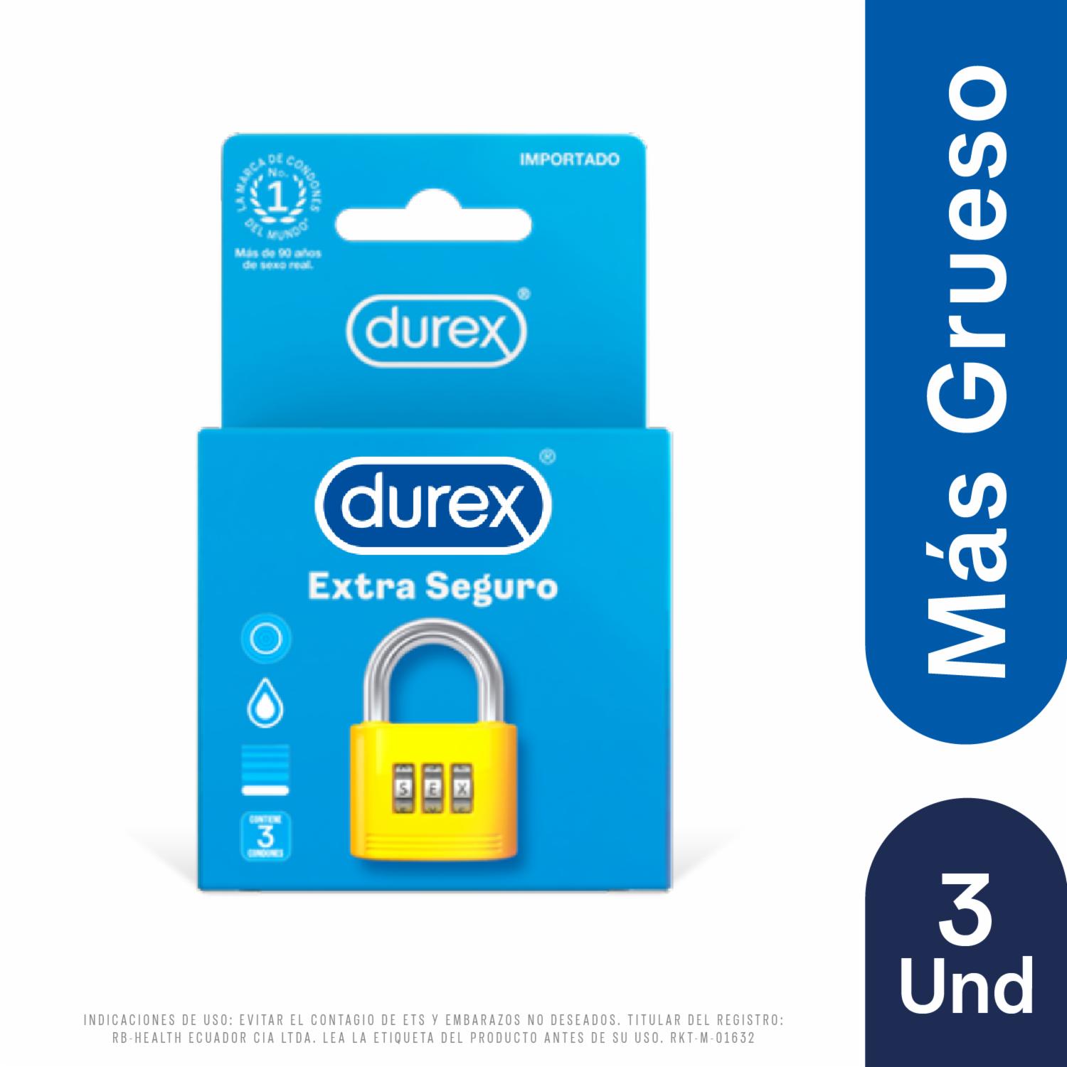 Preservativos Extras Seguros DUREX 5 Uds