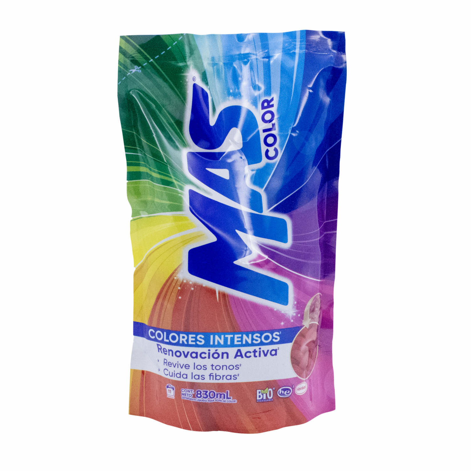 Detergente Líquido Colores Intensos MAS COLOR 830 Ml