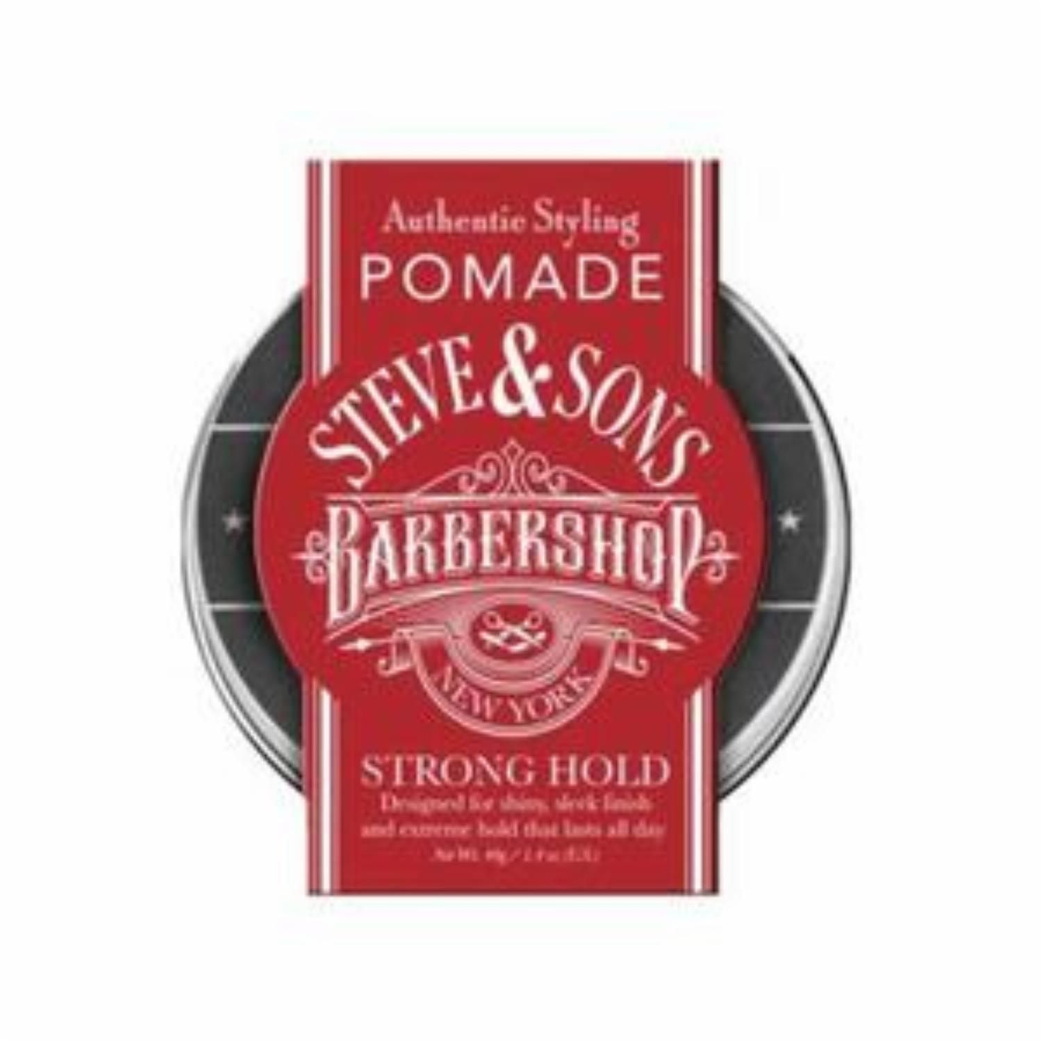 Cera De Peinar Para Cabello Y Barba Strong Hold Clásica STEVE & SONS 40 G