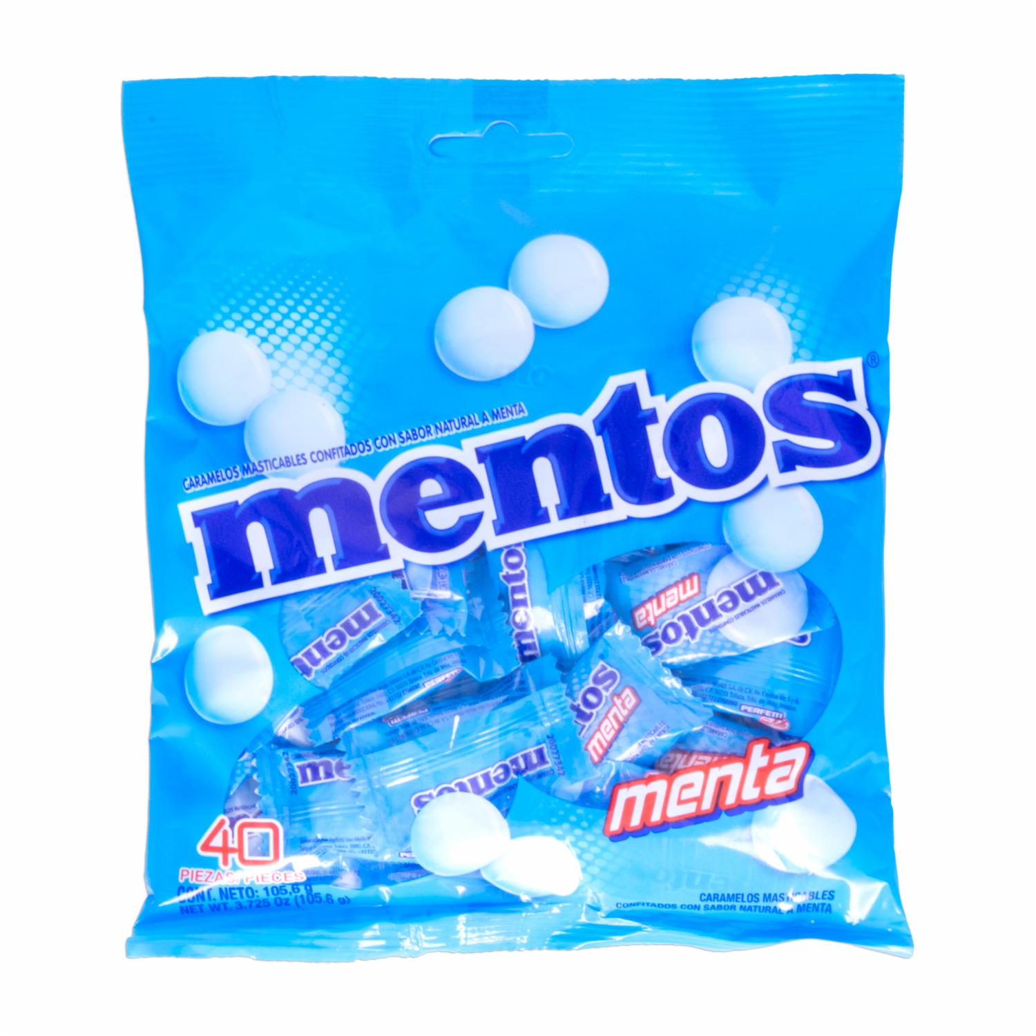 Caramelos Masticables Sabor A Menta MENTOS 105.6 G