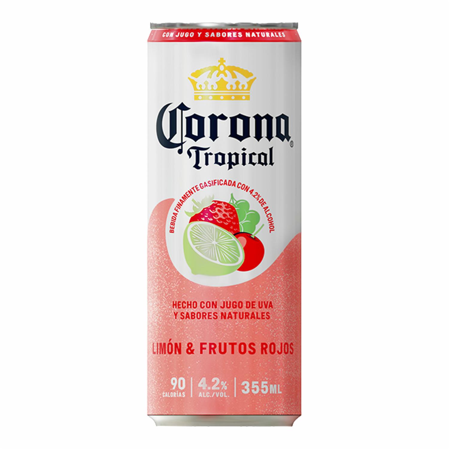 Cerveza Tropical De Frutos Rojos CORONA 355 Ml