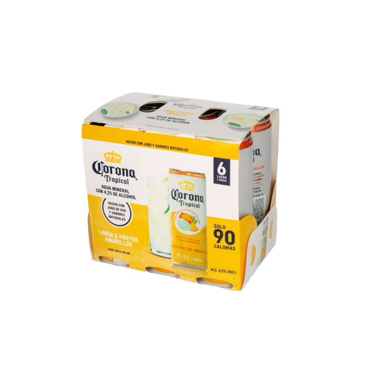 Tropical Limón Frutos Amarillos CORONA 6 X 355 ml