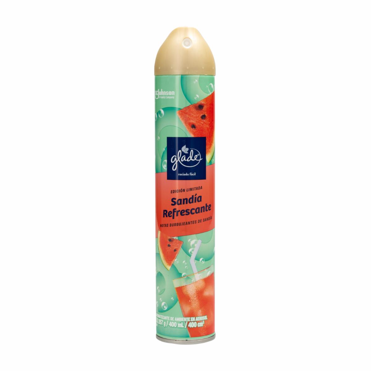 Aromatizante Aerosol Sandía Refrescante GLADE 400 Ml
