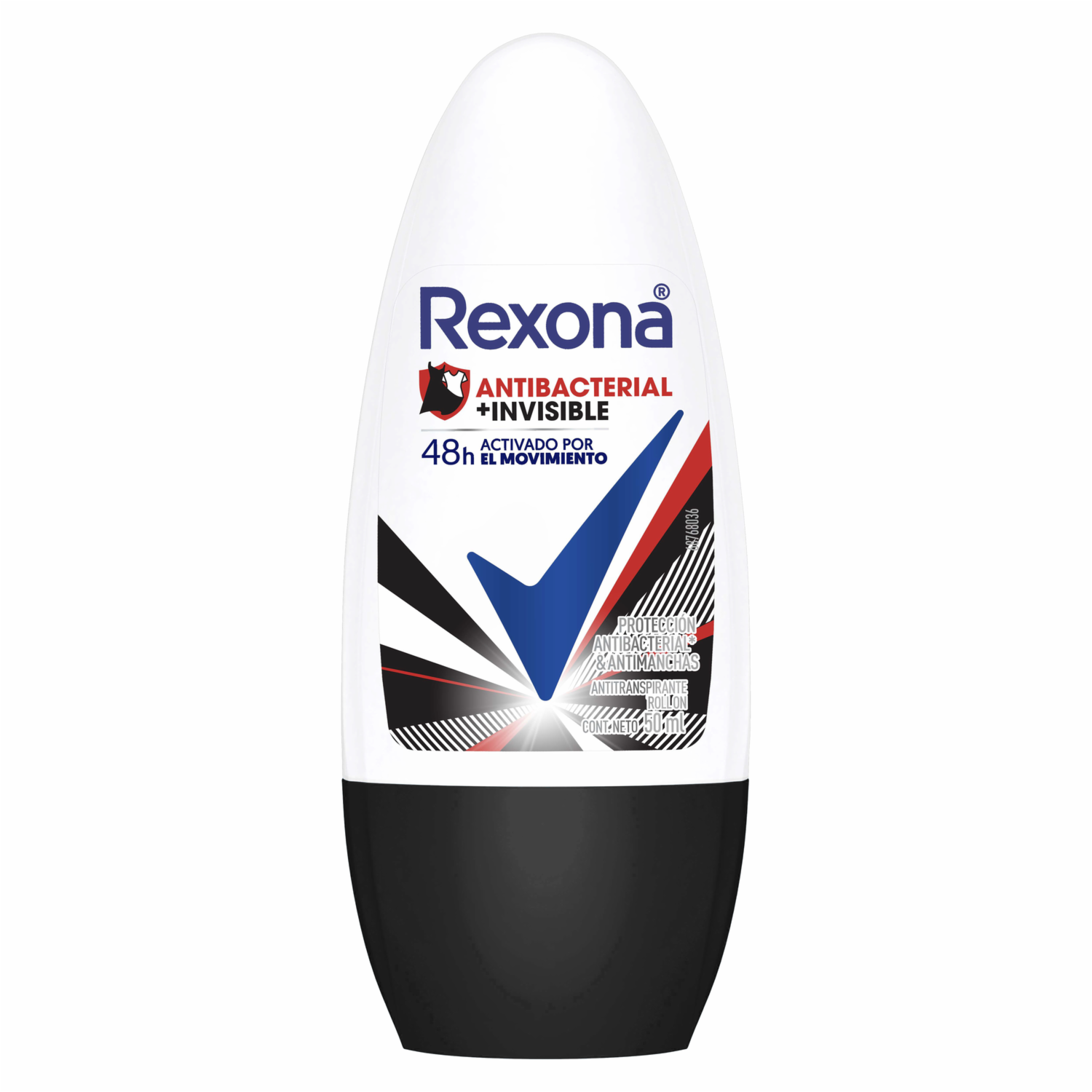 Desodorante En Roll On Women Invisible Antibacterial REXONA 50 Ml