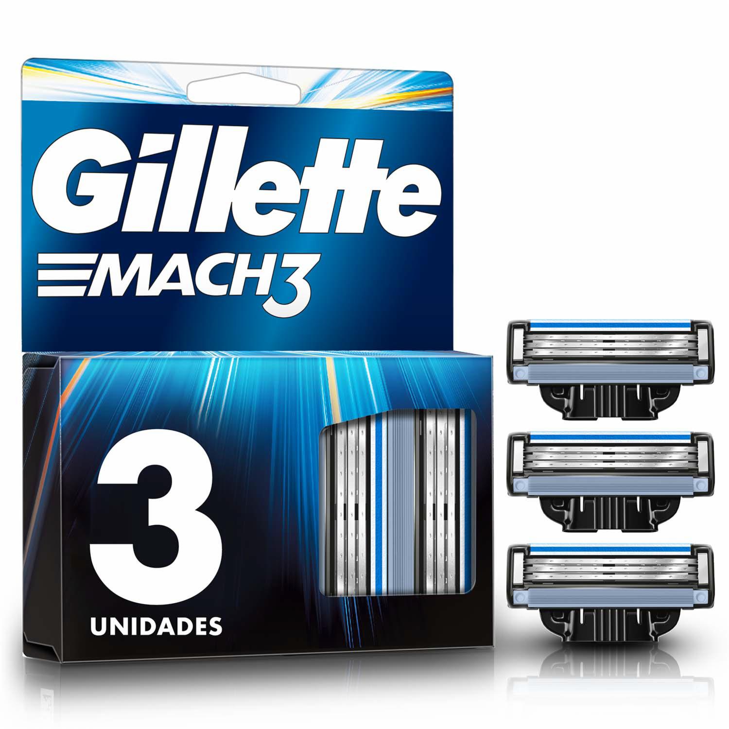 Repuestos De Afeitadora Mach 3 GILLETTE X 3 Uds