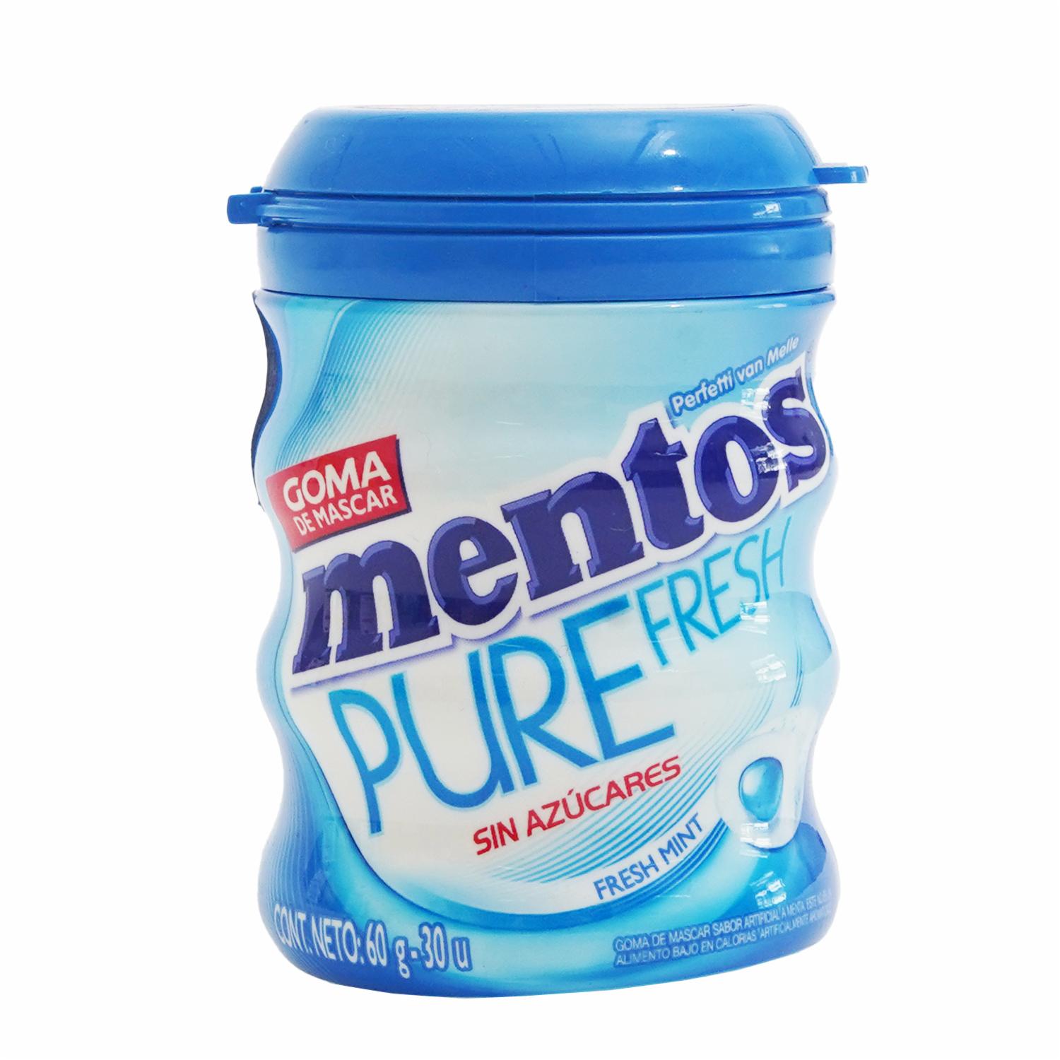 Chicle Pure Fresh Menta Sin Azúcar MENTOS 60 g