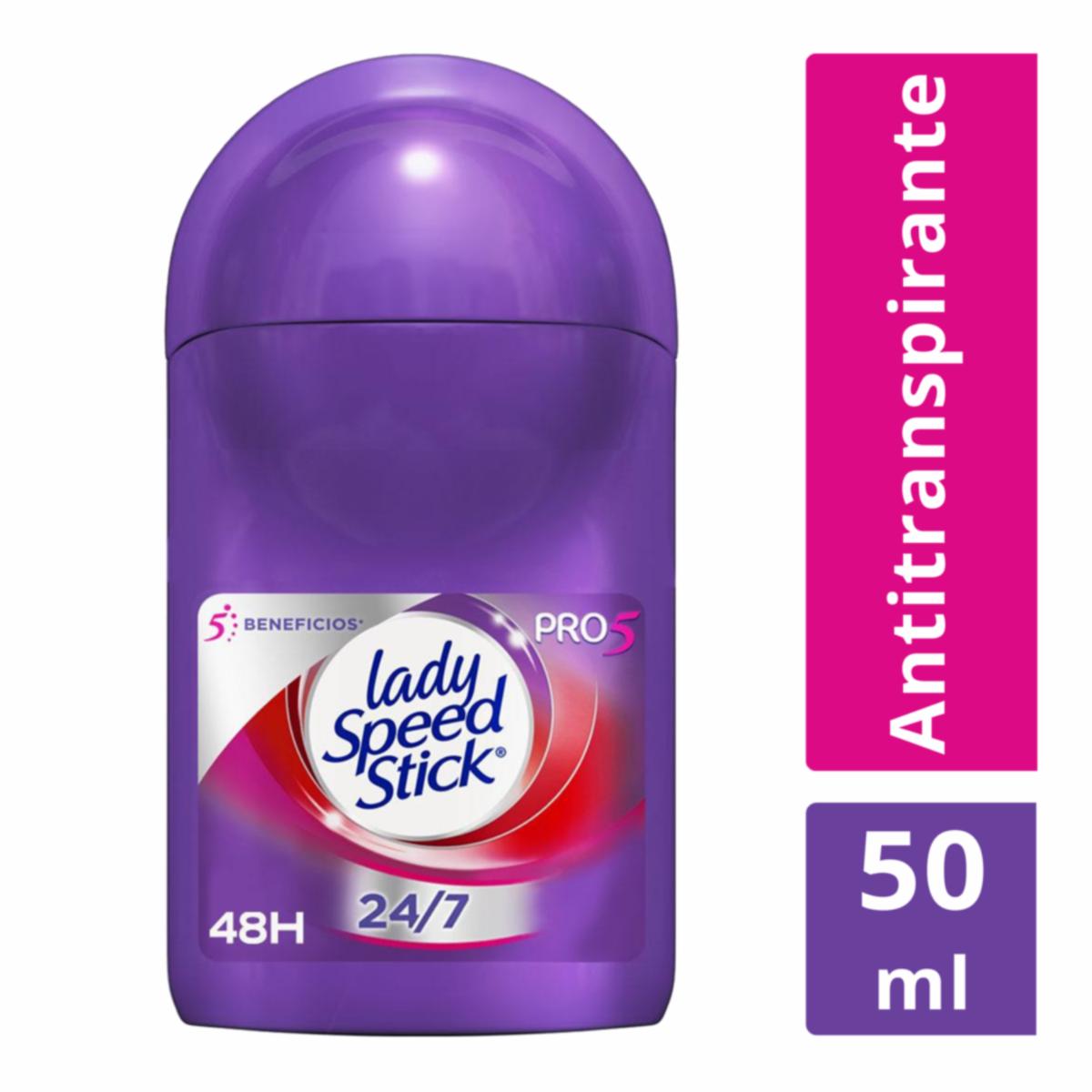 Desodorante En Roll On Para Mujer Protección 5 En 1 LADY SPEED STICK 50 Ml