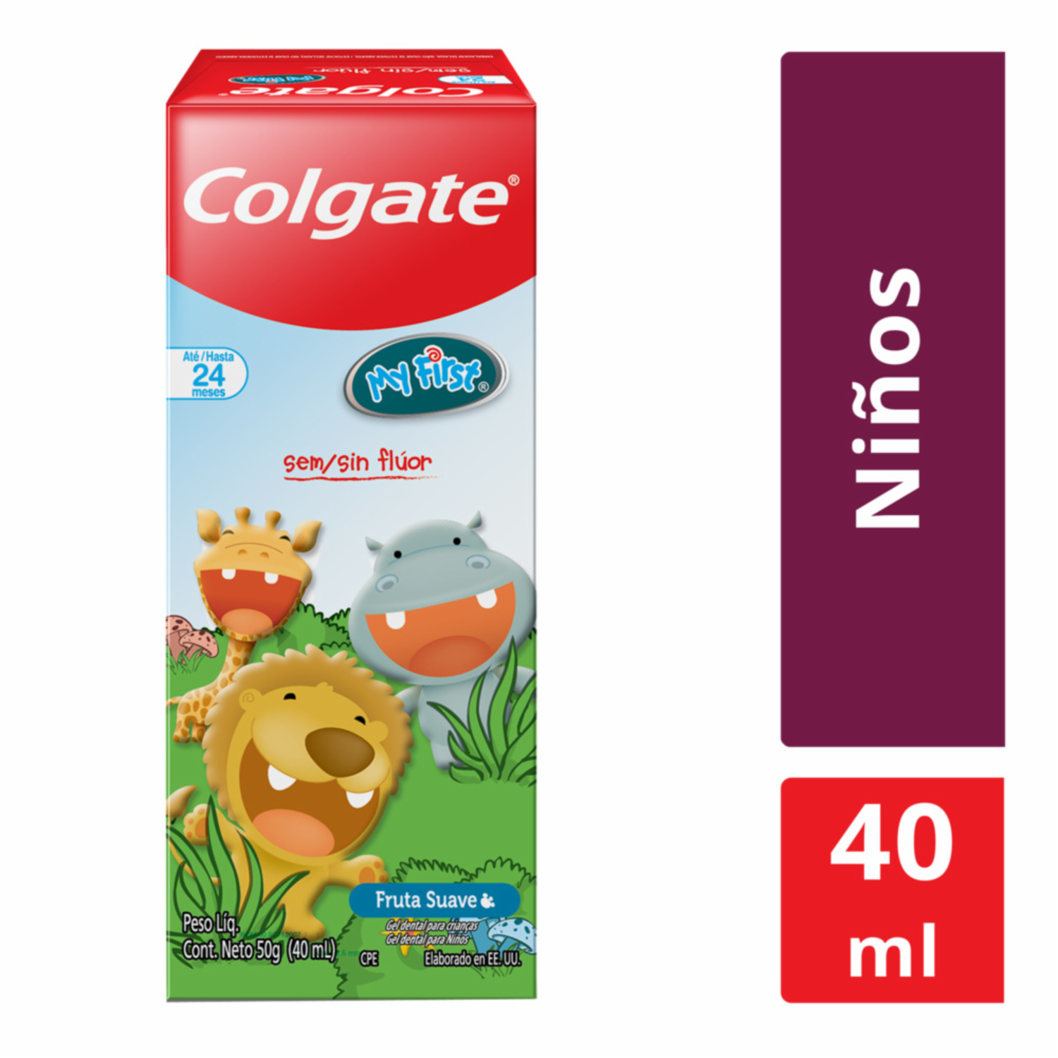 Pasta Dental Infantil My First Sin Flúor COLGATE 40 Ml