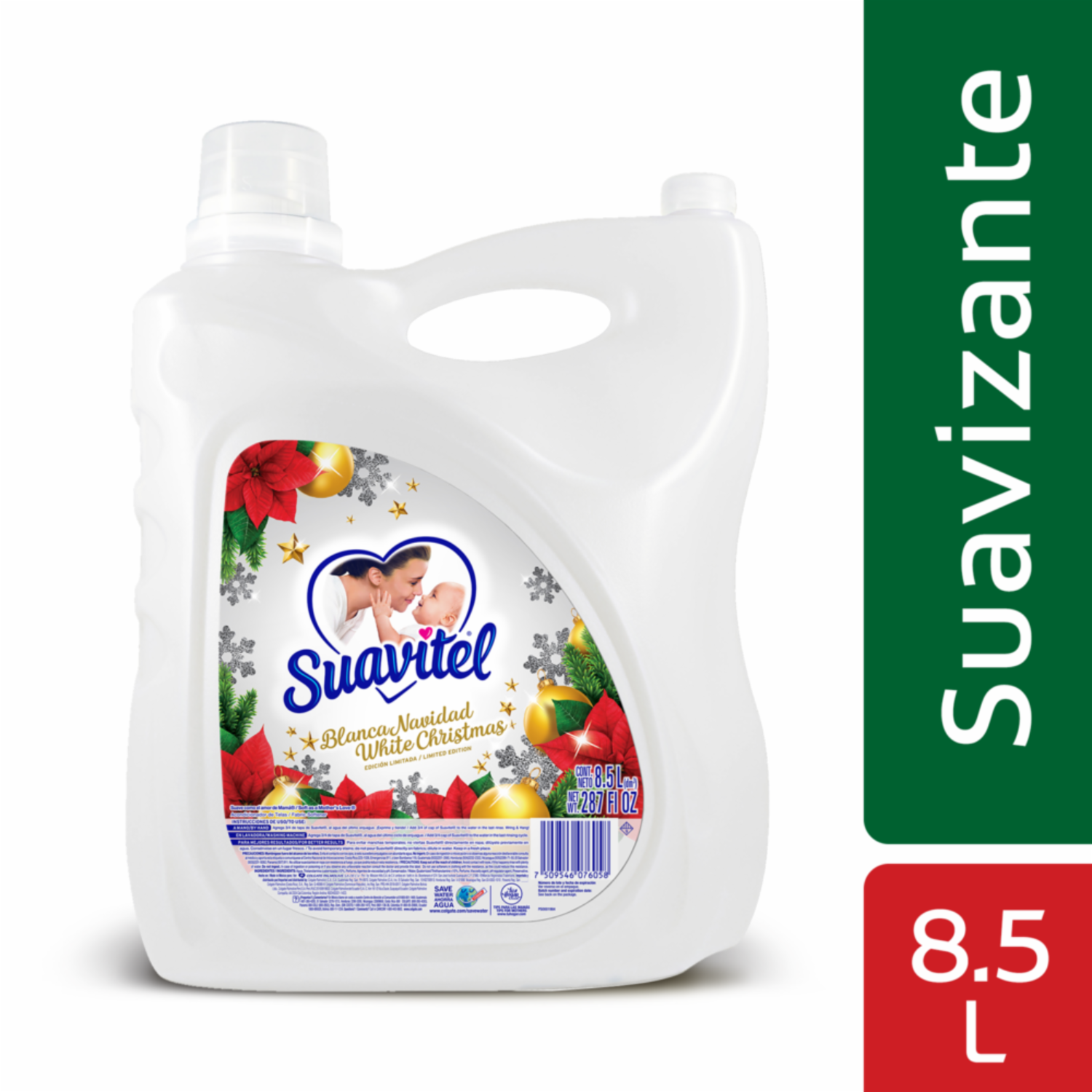 Suavizante De Ropa Fragancia Blanca Navidad SUAVITEL 8.5 Litros