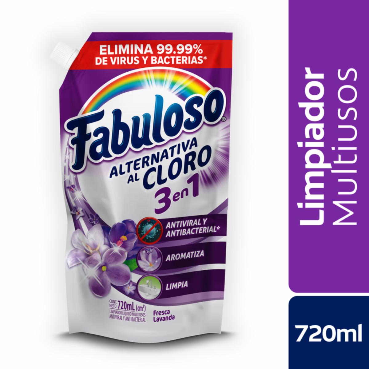 Limpiador Multiusos Alternativa Al Cloro Lavanda FABULOSO 720 Ml