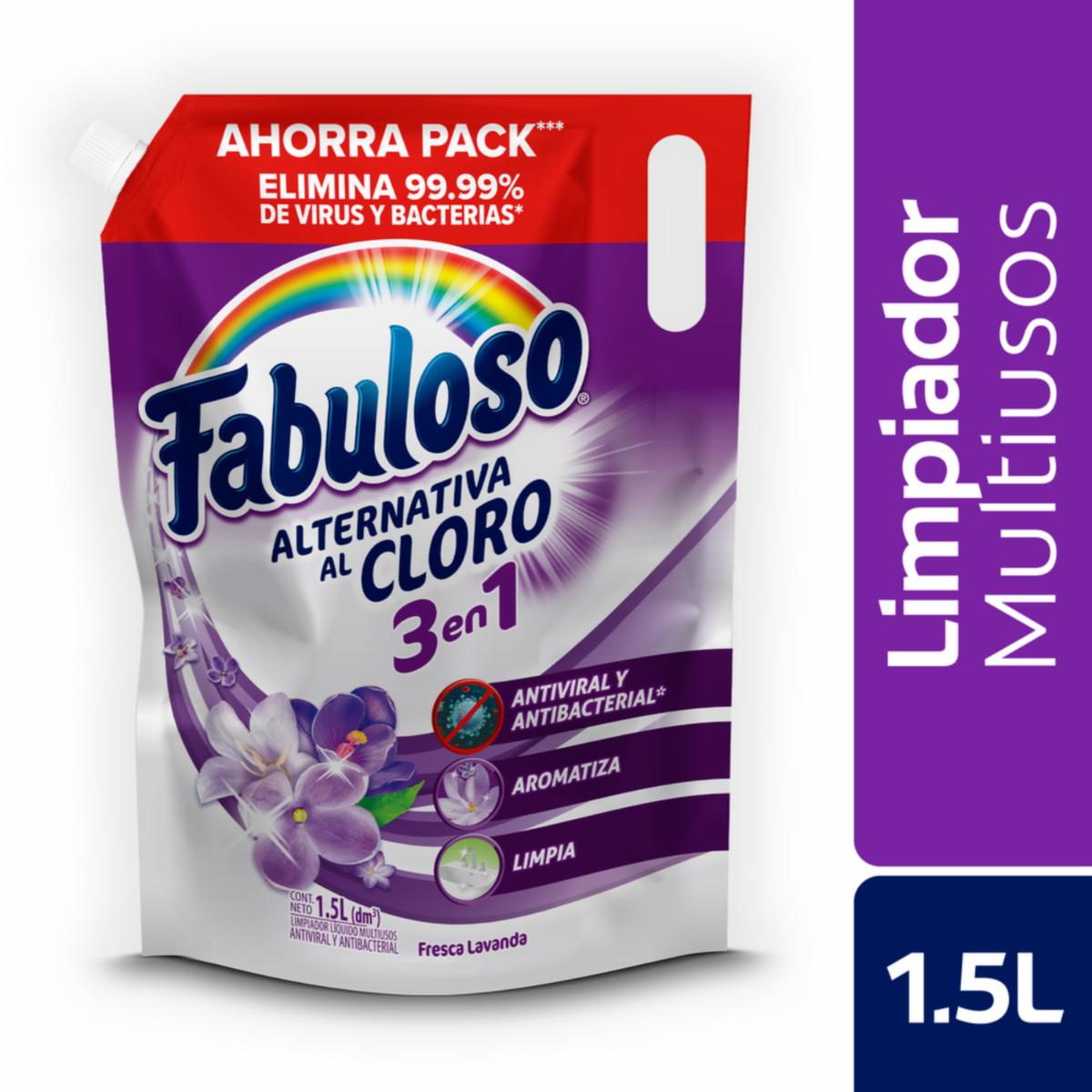 Desinfectante Bleach Alternativa Al Cloro A Lavanda FABULOSO 1500 Ml