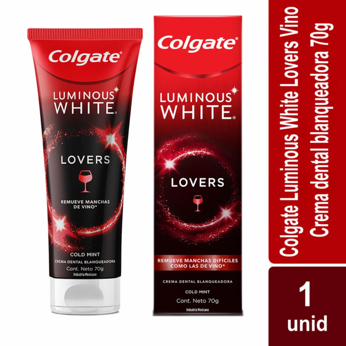 Pasta Dental Luminous White Lovers Wine COLGATE 70 G