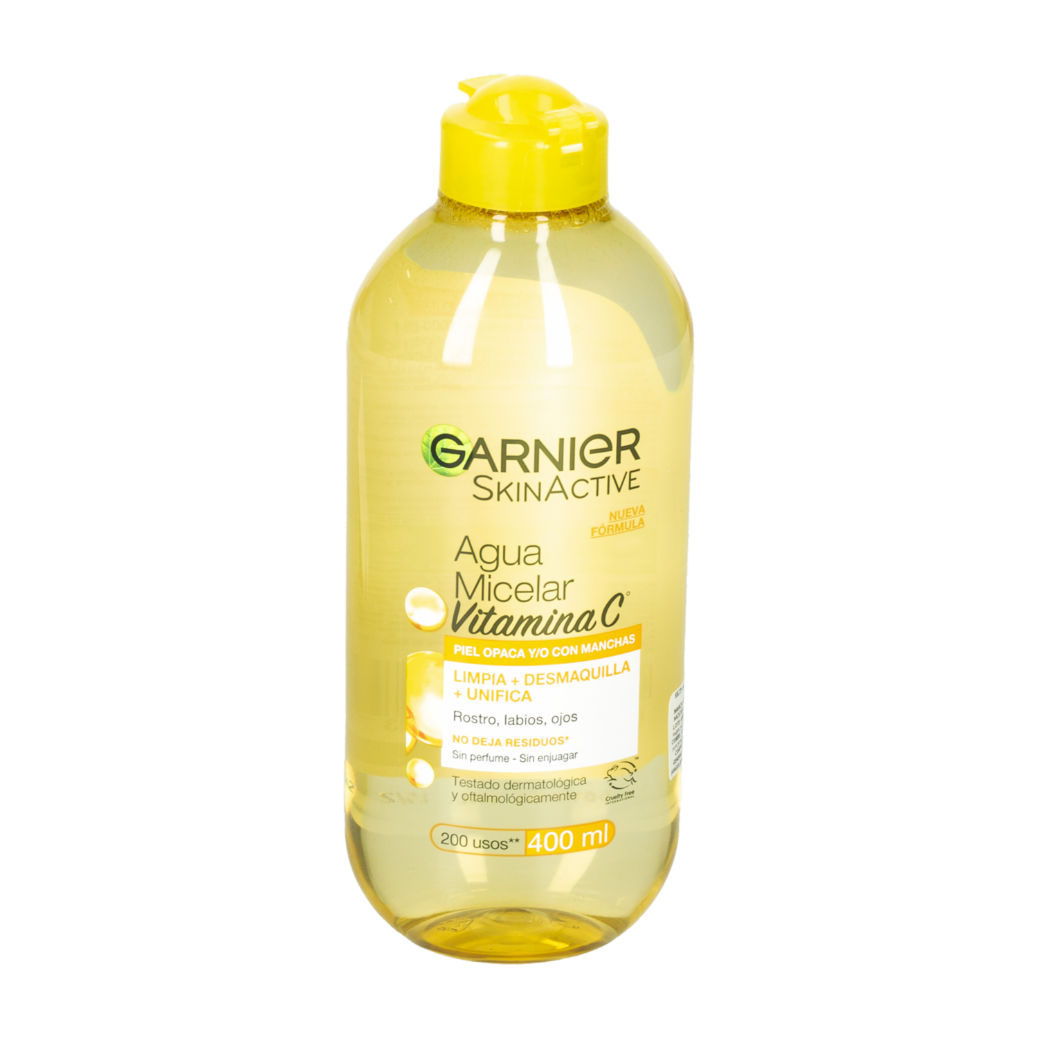 Agua Micelar 3 En 1 Tono Uniforme Con Vitamina C GARNIER SKIN ACTIVE 400 Ml