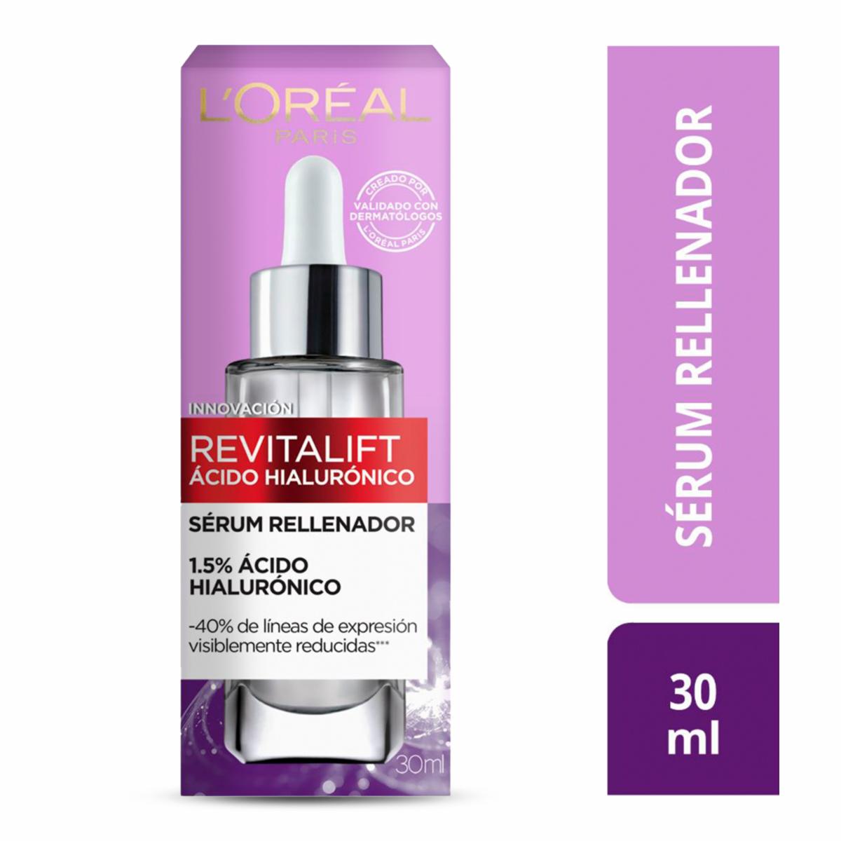 Sérum Facial Rellenador Con Ácido Hialurónico Revitalift L’ORÉAL 30 Ml