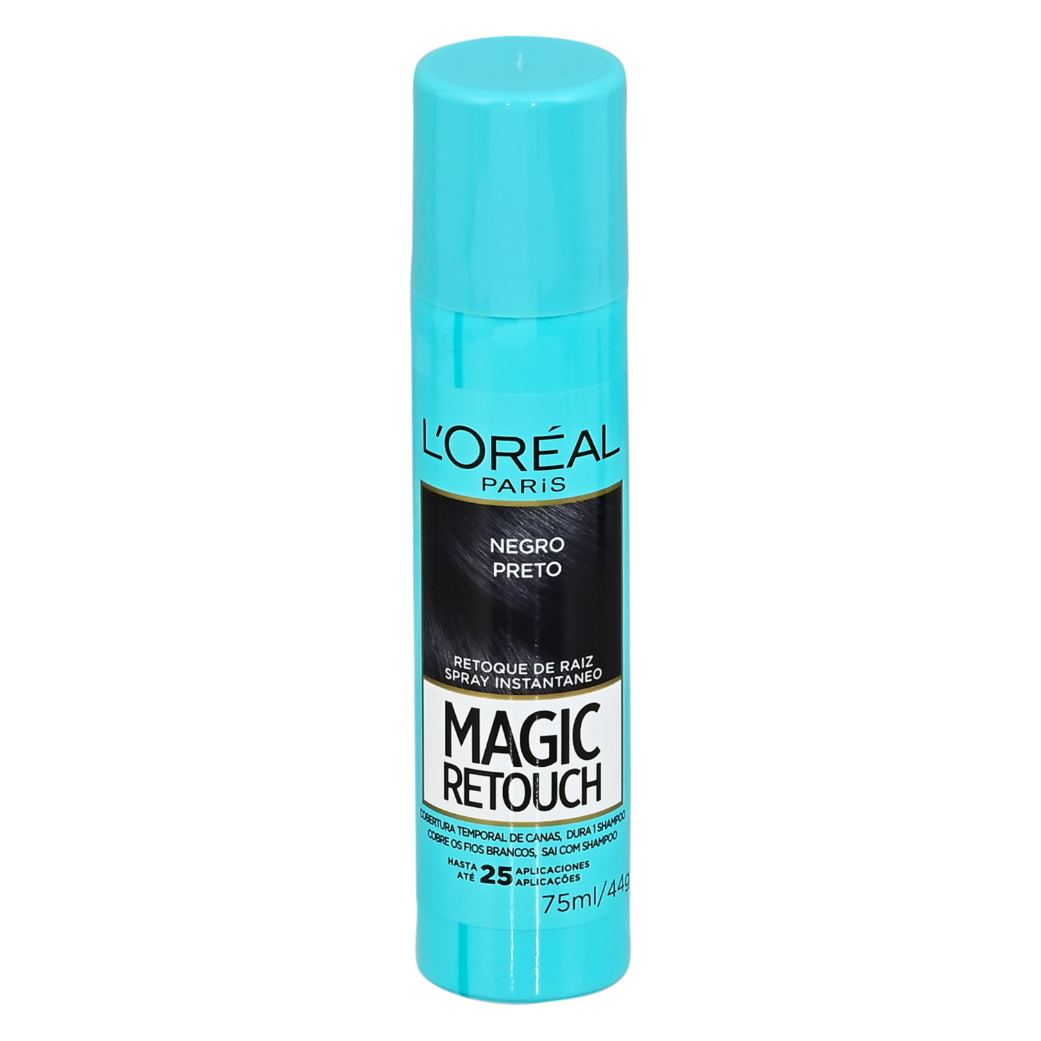 Retoque De Raíz Instantáneo Magic Retouch Negro L’ORÉAL Spray 75 Ml
