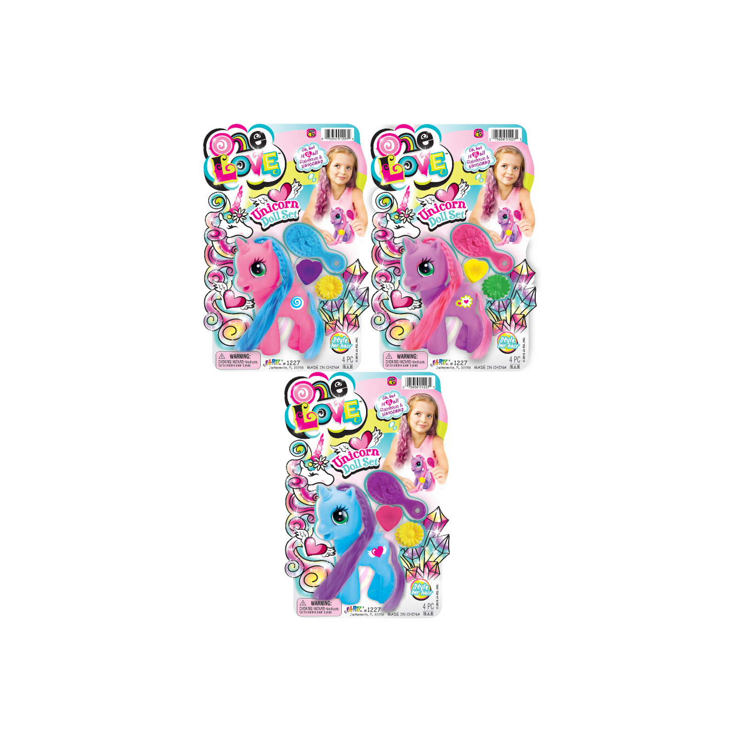 Set De Juego Unicornio ONE LOVE Colores Surtidos