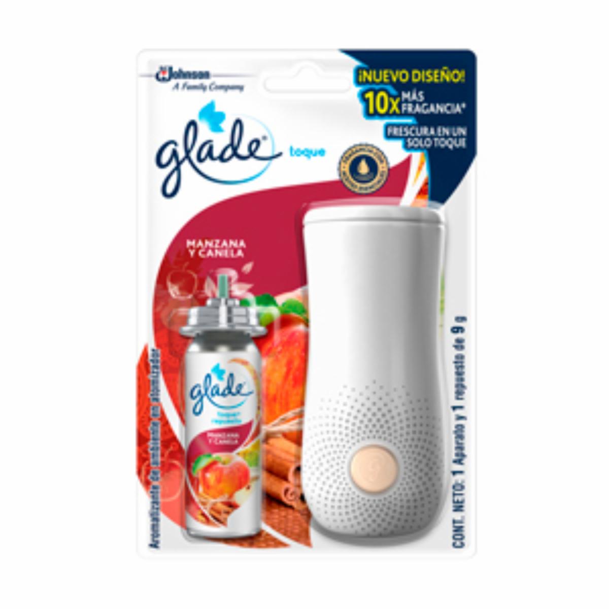 Ambientador Toque Con Aparato Manzana Canela GLADE 9 G