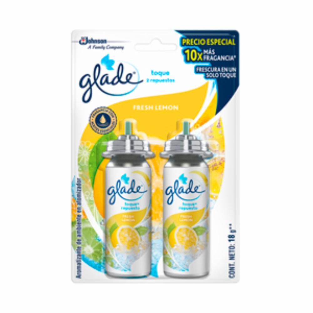 Repuesto Desodorante Ambiental Toque Fresh Lemon Twinpack GLADE 2 X 18 G