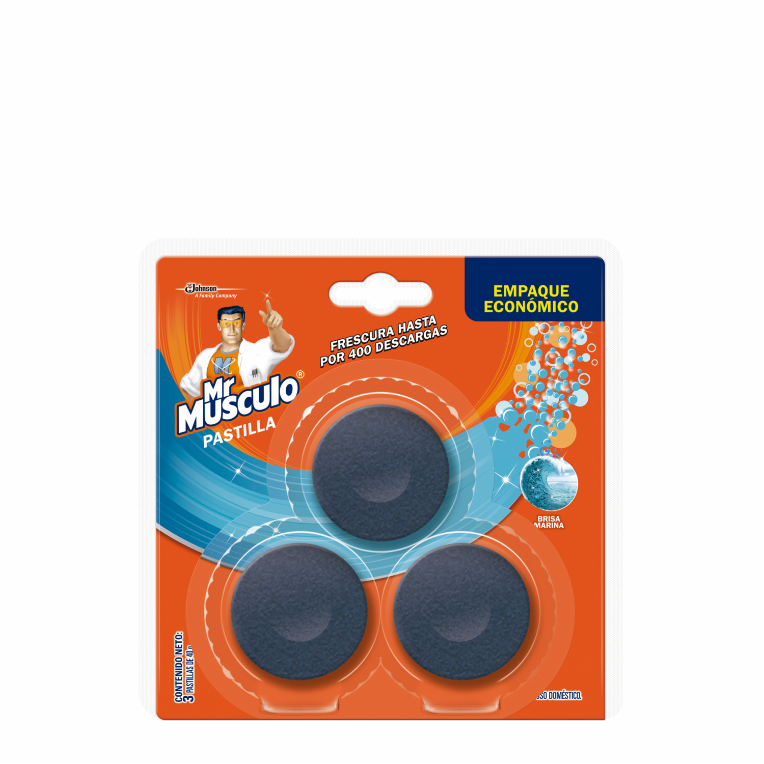 Limpiador Tanque Blíster De Pastillas MR.MUSCULO 3 X 40 G