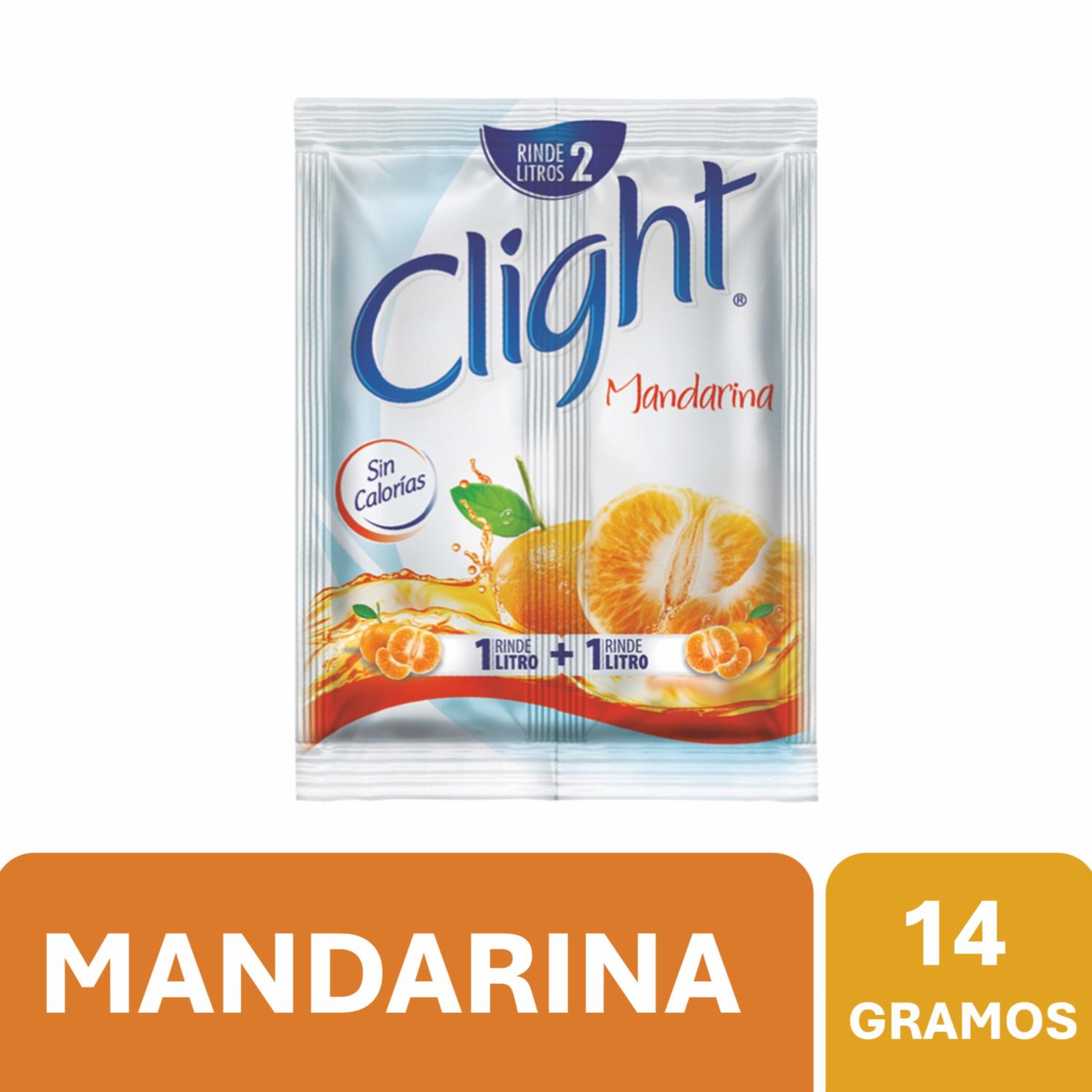 Bebida En Polvo Sabor A Mandarina CLIGHT 14 G