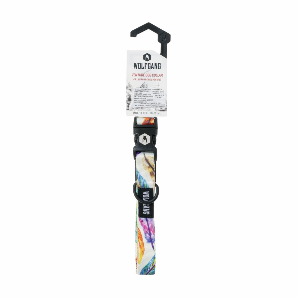 Collar Para Perro Ajustable Plumas WOLFGANG 5/8″X8″-12″