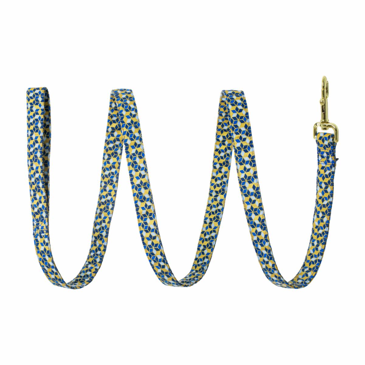 Correa Metalica Para Perro Diamantes Azules ACCENT 1″X6