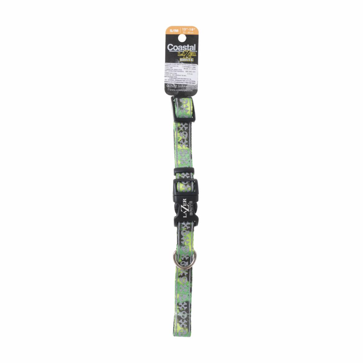 Collar Estampado Lima Calabera Mediano COASTAL LAZER 5/8″X12″-18″
