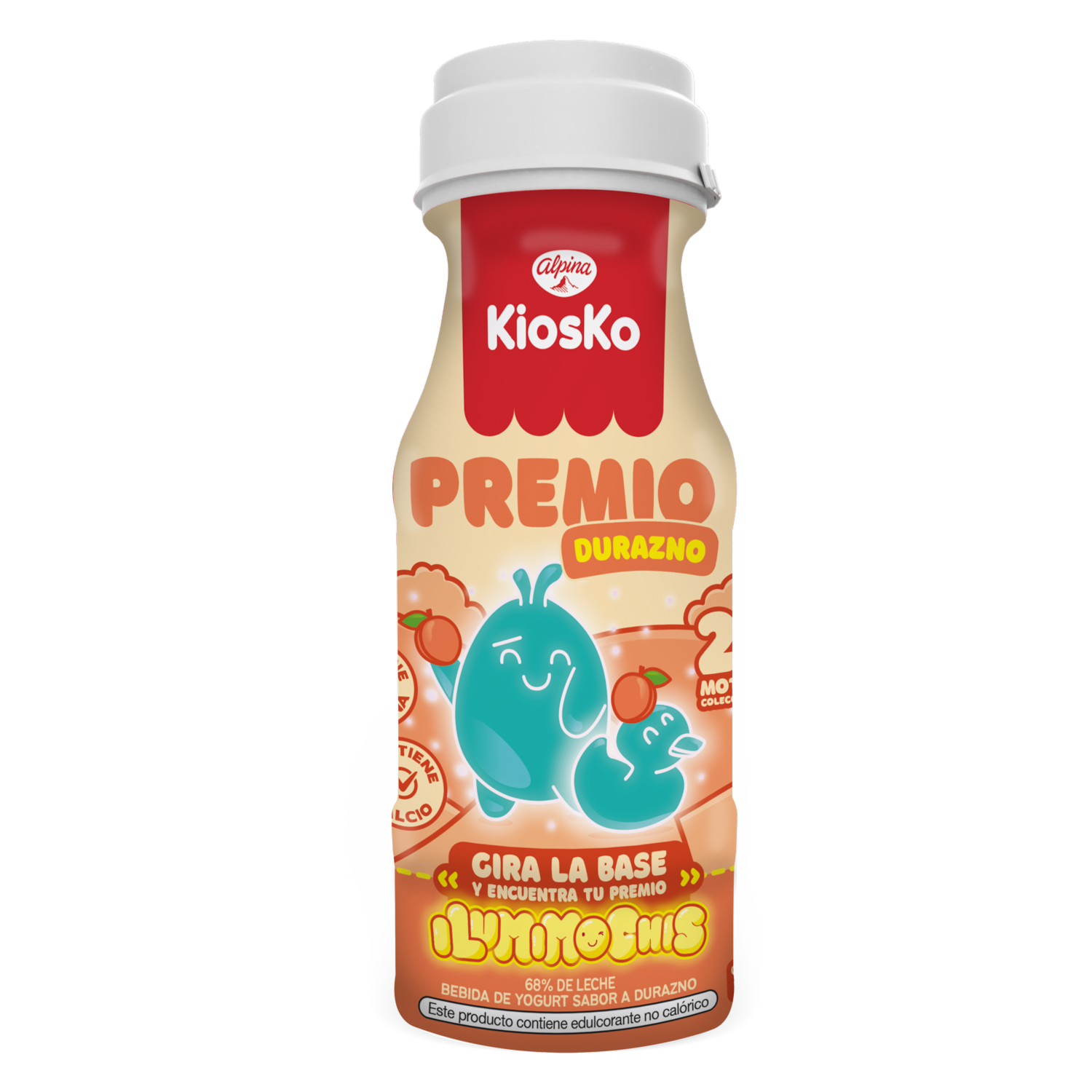 Yogurt Bebible Sabor A Durazno Premio Dinomochis KIOSKO 180 G